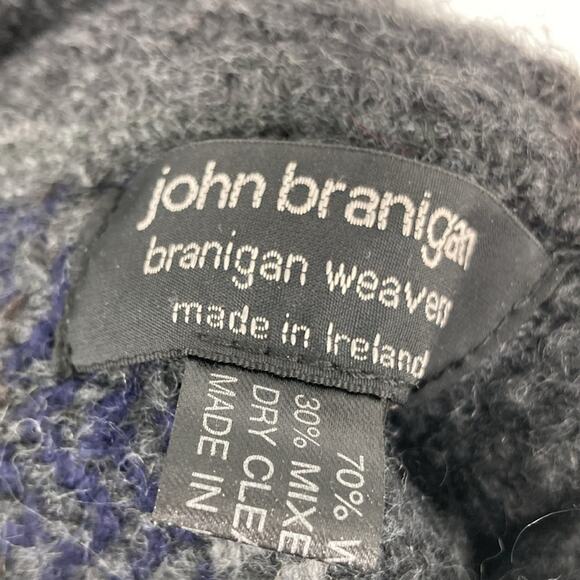 John Branigan Branigan Weavers Handwoven Wool Cape Poncho Made In Ireland OS - Picture 6 of 11